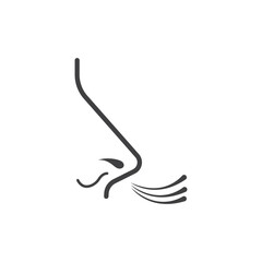 Nose icon illustration