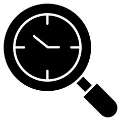 time, watch, lense, search, tool Icon