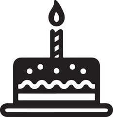 Obraz premium birthday cake with candles