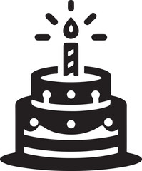 birthday cake with candles