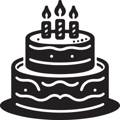 birthday cake with candles