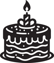 birthday cake with candles