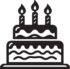 birthday cake with candles