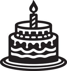 birthday cake with candles