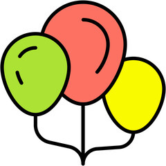 balloons, party, celebration, birthday, decoration Icon