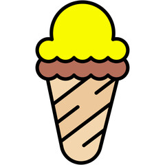 cone, Ice Cream, dessert, summer, food Icon