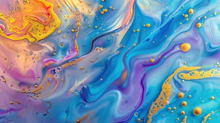 abstract background of colorful oil paint on canvas, close-up