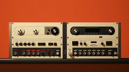 Obraz premium Colorful Geometric Music Visualization