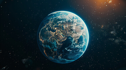 Obraz premium Planet Earth europa earth space earth globe planet cinematic colours.