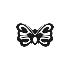 Animal butterfly silhouette design vector