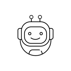 Robotics Technology Vector Illustrtaion Icon Design