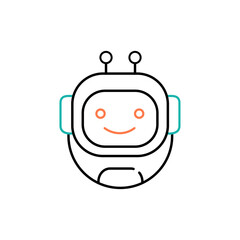 Robotics Technology Vector Illustrtaion Icon Design