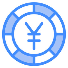 yen, coin, currency, money, cash Icon