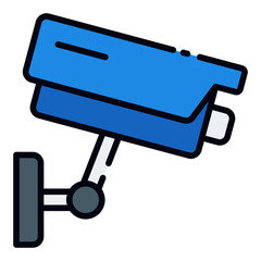 CCTV filled line icon