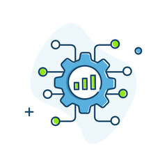 Expert System AI Decision Support Vector Icon Design