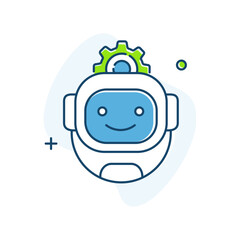 Robotics Automation Process Vector Illustration Icon Design