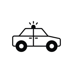 Police car vector icon