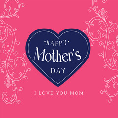 Happy Mother's Day decorative elegant background design vector