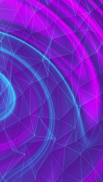 Abstract biolet and blue polygon tech network with connect technology background. Abstract lines texture background.