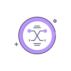 Fuzzy Logic Fuzzy Systems Vector Illustration Icon Design