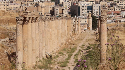 Jerash offers a mesmerizing blend of ancient wonders set against the backdrop of a modern cityscape...