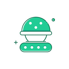 Robotics Technology Vector Illustration Icon Design