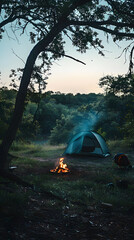A Quiet, Starlit Night: An Enchanting Display of Wilderness Camping in the Heart of Texan State Parks