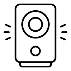 Speaker line icon