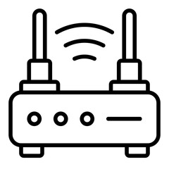 Wifi Router line icon