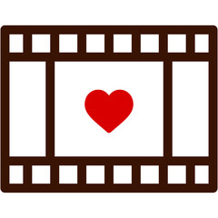 video, movie, heart , love and romance, miscellaneous, valentines day, valentine Icon