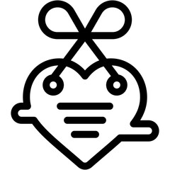 heart, card letter, heart , love and romance, miscellaneous, valentines day, valentine Icon