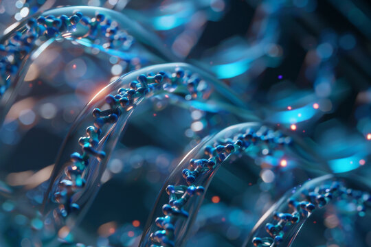 close-up of viral vector production for gene therapy, fighting diseases at the genetic level  