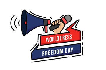 World Press Freedom Day Design Vector