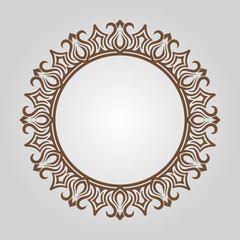 Ornamental round frame design, for logo and text