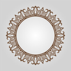 Ornamental round frame design, for logo and text