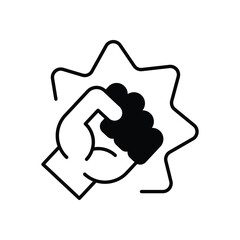 Aggression vector icon