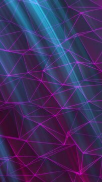 Vertical background abstract polygon tech network with connect technology background.