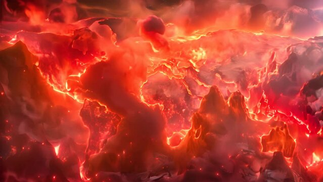 worldmap in the fire,generative ai