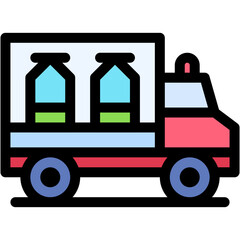 Vector Icon Transport, delivery, truck, medicine, ambulance Icon