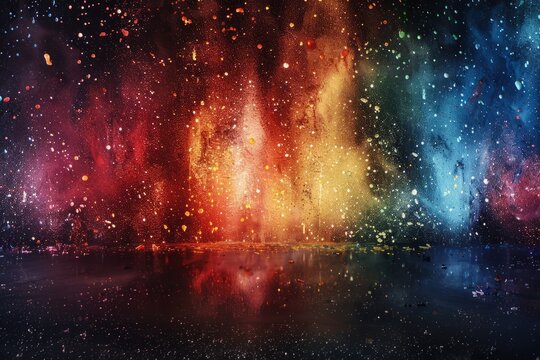 abstract background of cosmic colors.  space for text, product presentation.