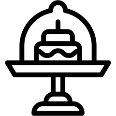 cake, ceremony, wedding cake, dessert, sweet Icon