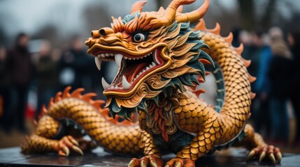 Fototapeta premium Chinese dragon figure