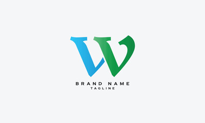 LVW, LWV, VLW, VWL, WVL, WLV, LV, VL, LW, WL, Abstract initial monogram letter alphabet logo design