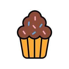 cupcake icon vector design template