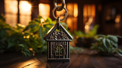 Unlocking the doors to endless possibilities with this adorable house keychain.