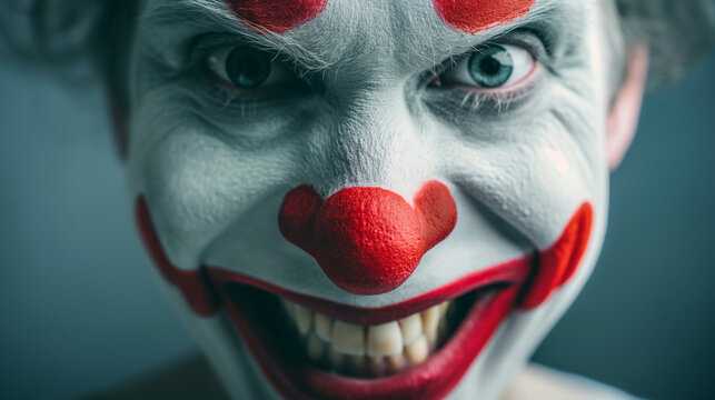 Welt Witze Tag internationaler Tag des Witzes Clown lacht gruselig Generative AI