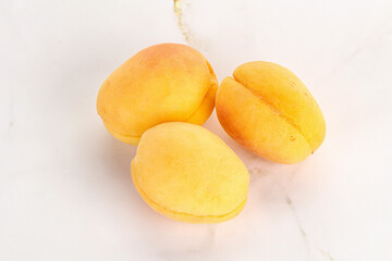 Ripe sweet juicy apricot heap