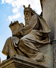 Statue of Moses near to Spanish Steps, Rome