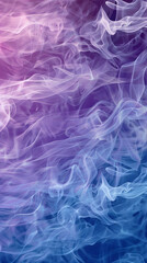 Seamless weaving with smoke in a gradient background