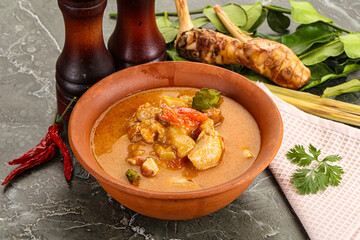 Thai traditional Tom Yum with chicken